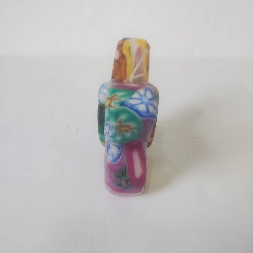 Decorative Butterfly Candle Unscented Floral Boho Art